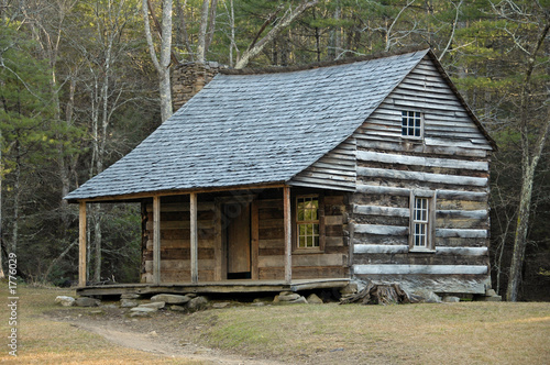 Slika na platnu cades cove - carter shields cabin