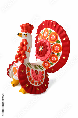 turkey cock - russian traditional toy 