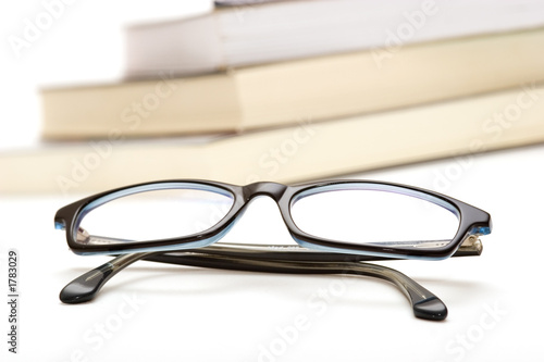 books and glasses