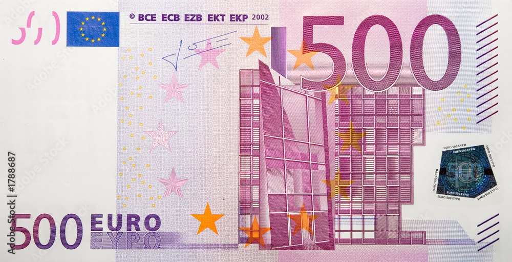 five hundreds euro banknote