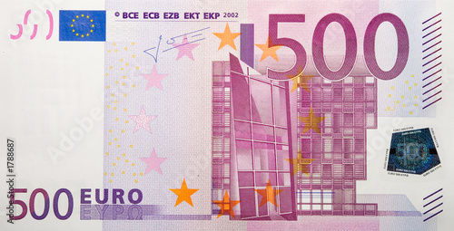 five hundreds euro banknote