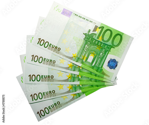 five hundred euro banknotes