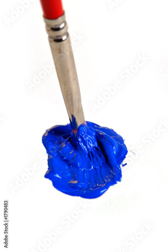 blue paint photo