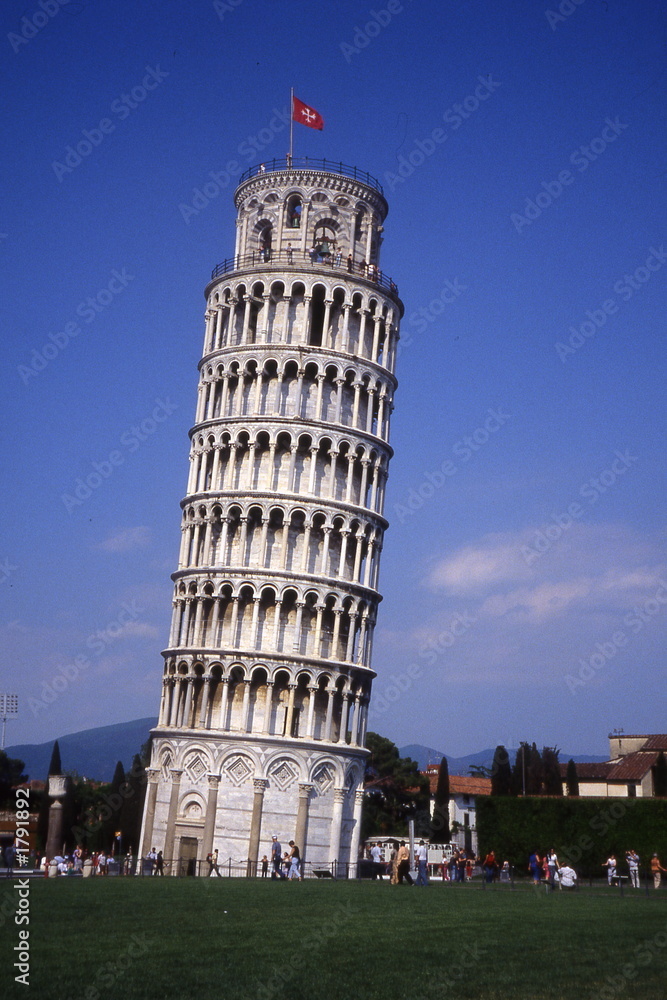 the leaning tower of pisa.italy.