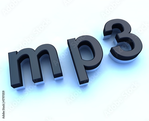 mp3 3d sign photo