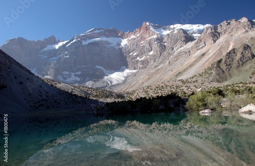 mountain lake in tajikistan