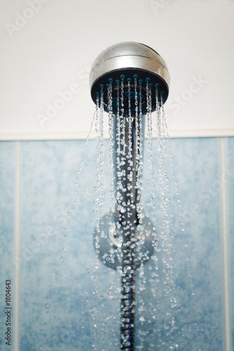 taking a shower