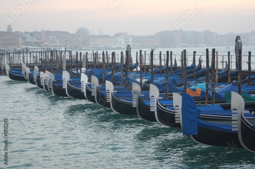 gondolas waiting