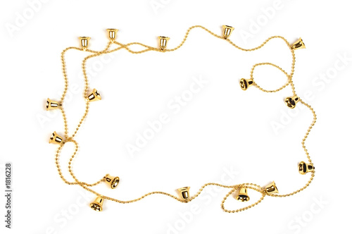 Wallpaper Mural frame from gold chain and bells Torontodigital.ca