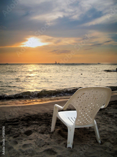 silla en la playa