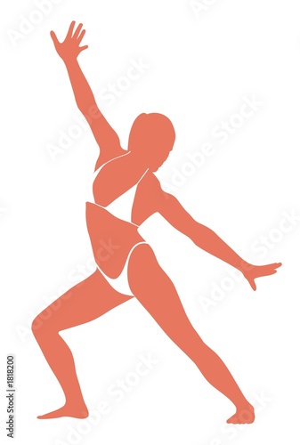 silhouette of girl photo