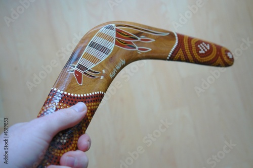 Schilderij op canvas boomerang