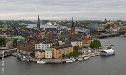 Photography aerial view of stockholm