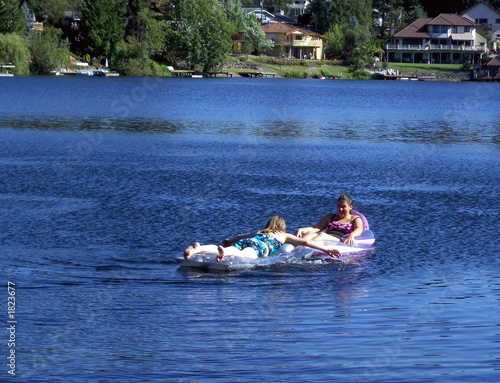 lounging on the lake
