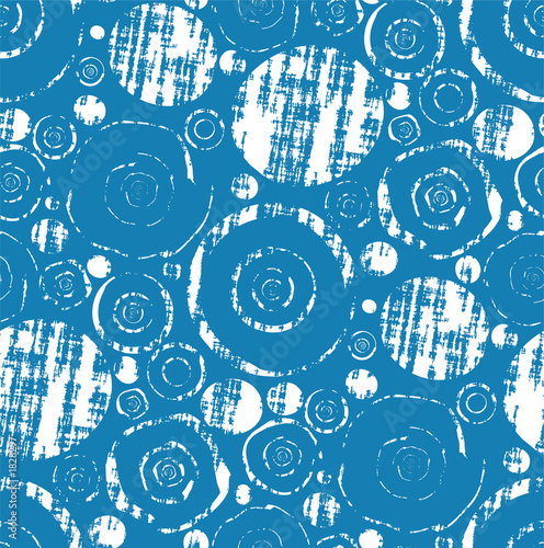 seamless retro grungy circles wallpaper