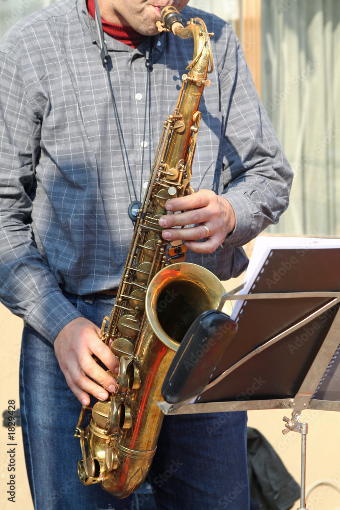 Obraz premium sax player