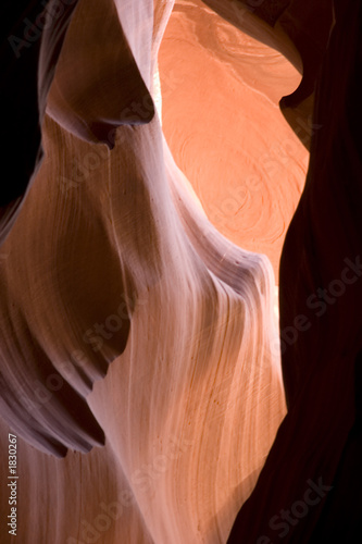 inside of Antelope Canyon in Page Arizona
