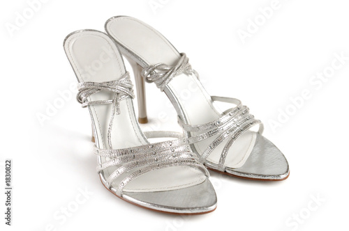 silver shoes