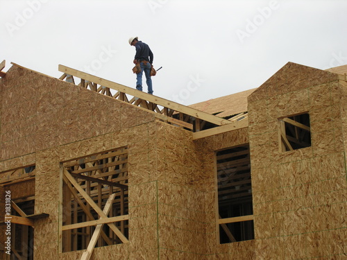 worker on roof