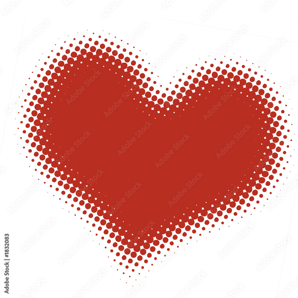 halftone heart halftone heart