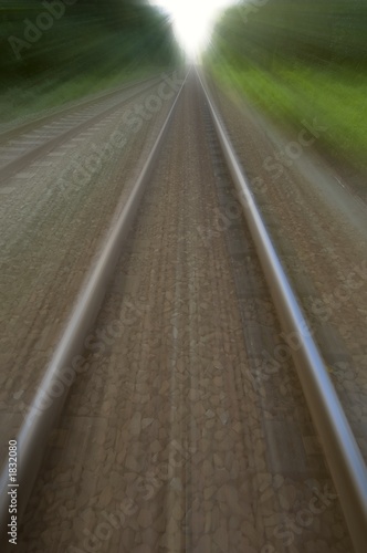 two speedy train tracks