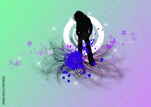 silhouette of woman photo