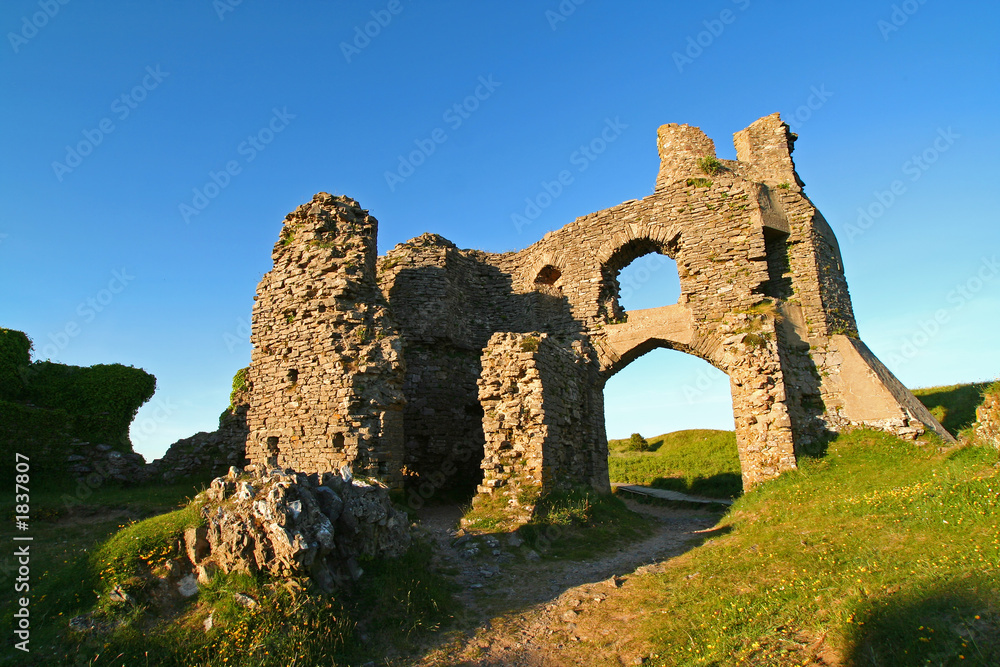 ruined castle - evening light