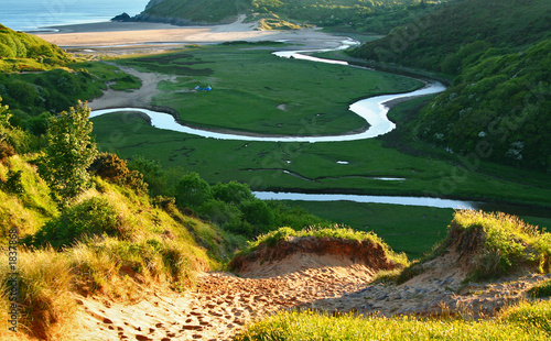 meandering river
