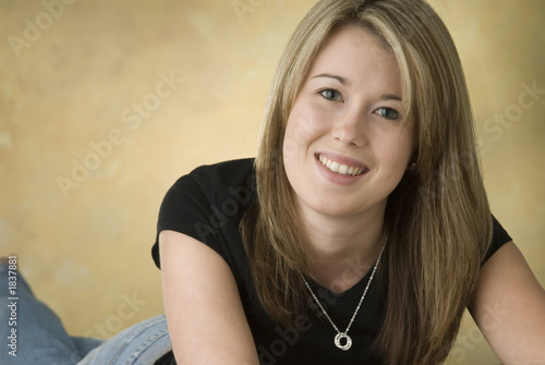 happy young woman