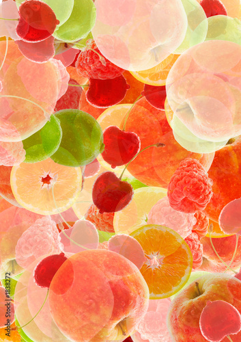 colorful abstract fruit background © Eric Gevaert