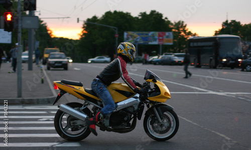 girl on the motorcycle