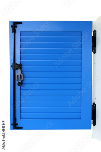 volet battant bleu