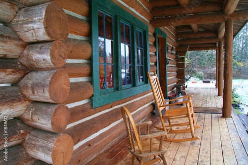 Tela log cabin deck