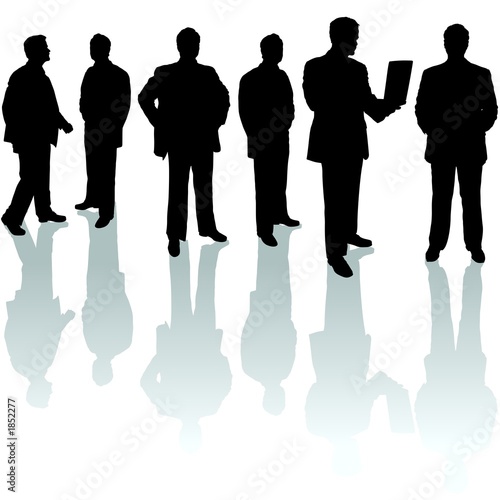 silhouettes - businessman