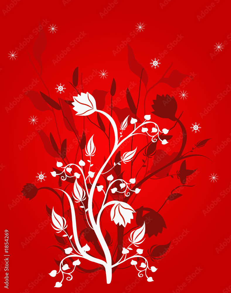  floral background - illustration