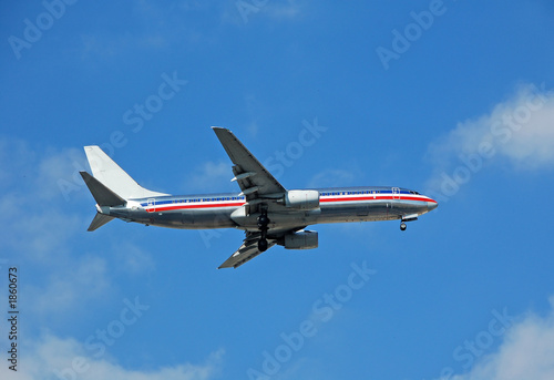 modern passenger jet at takeoff