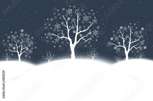 snowy winter night