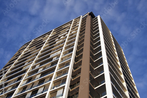 Canvas Print urban apartment building