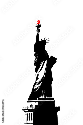 illustration freiheitsstatue, new york city