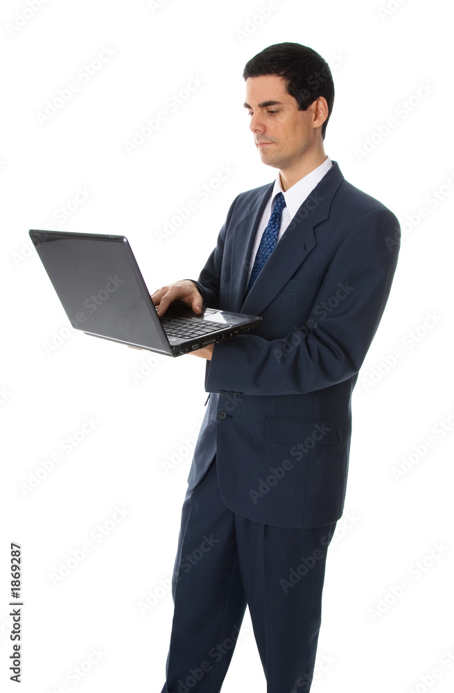 businessman with laptop