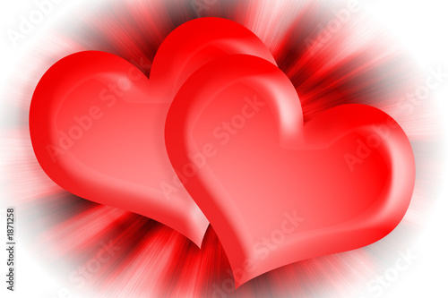 zwei strahlende herzen - heart