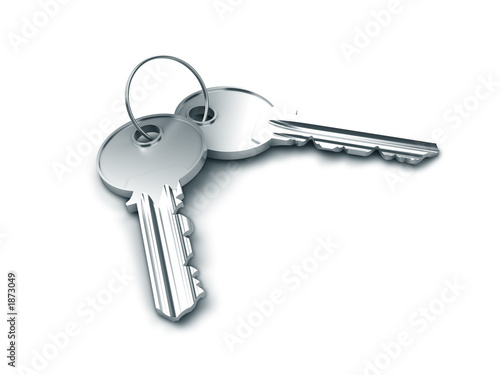two silver keys