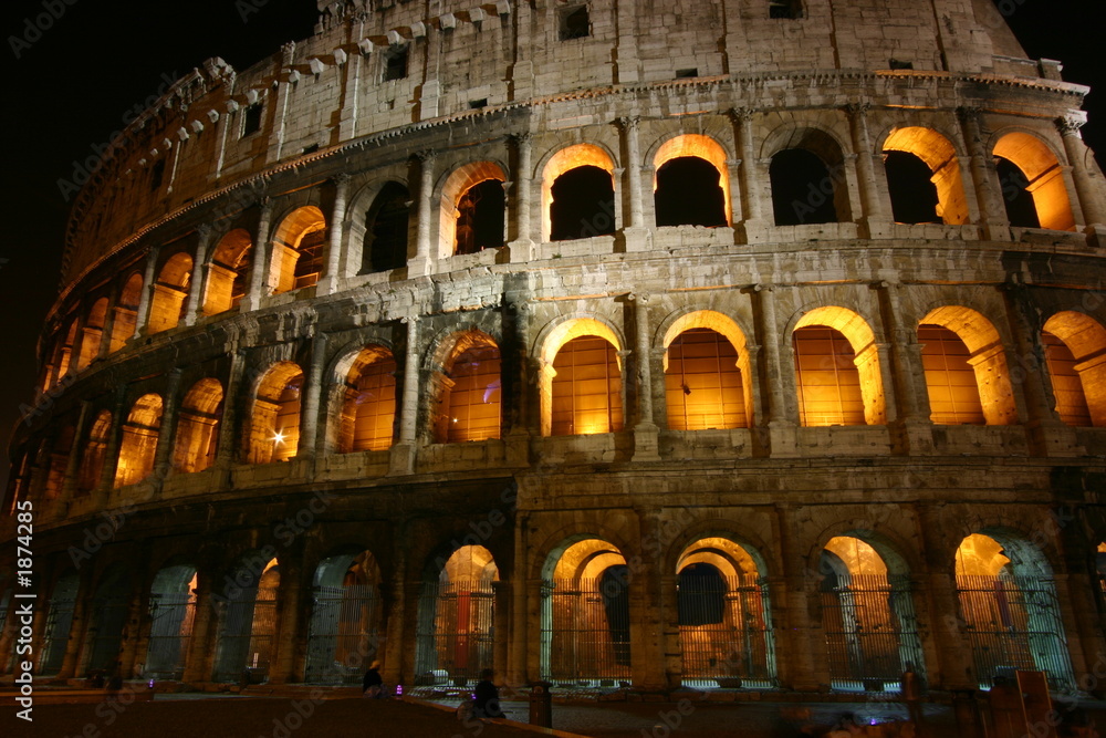 the colosseum by night