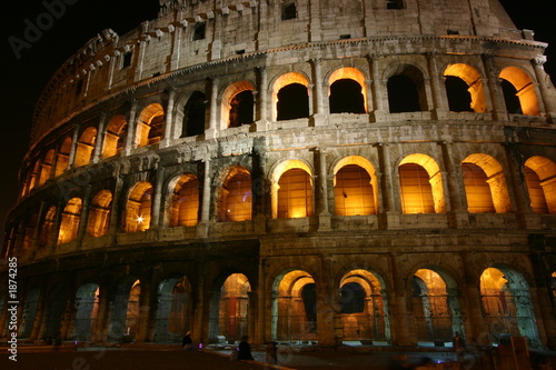 the colosseum by night