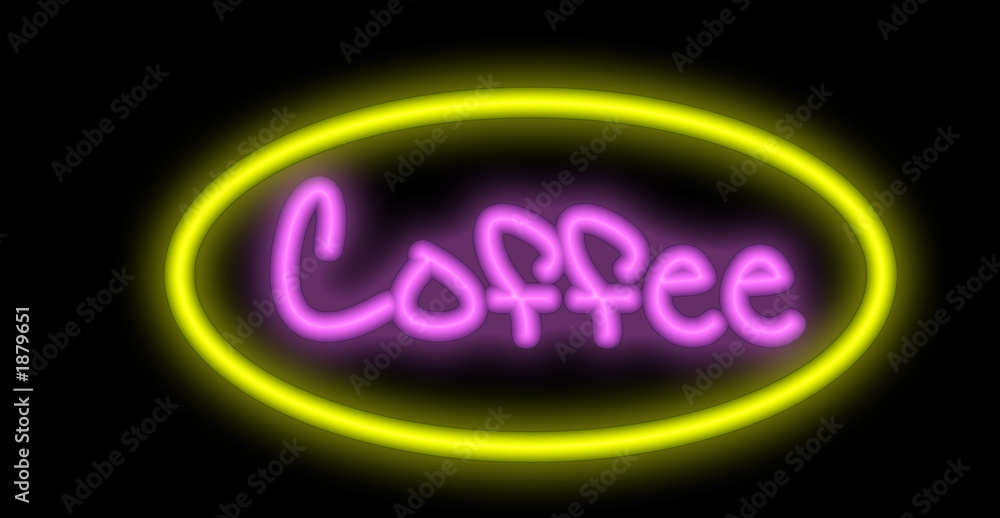 neon signboard - coffee neon signboard - coffee