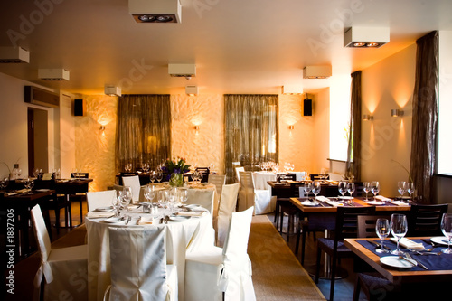 Obraz na płótnie restaurant interior