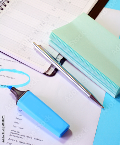 documents on desk photo