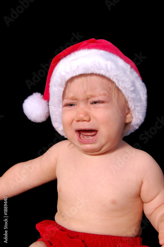 crying holiday baby