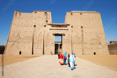 Fényképezés edfu tempel - ägypten