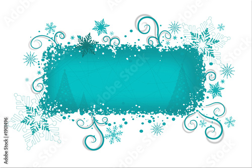 christmas background series/ aqua